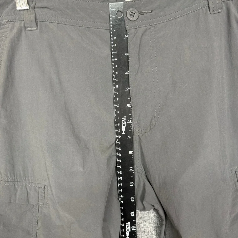 REI Pants Mens 38x36 Fits 38x34 Gray Relaxed Fit Hiking Cargo Convertible Shorts